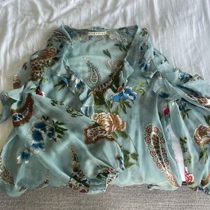 Alice and Olivia cold shoulder blouse